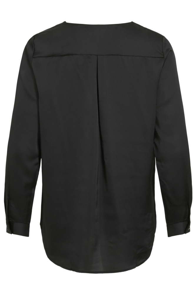 Vila zwarte dames blouse | Achteraanzicht