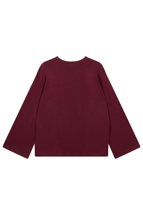 Refined Department bordeaux dames t-shirt | Achteraanzicht