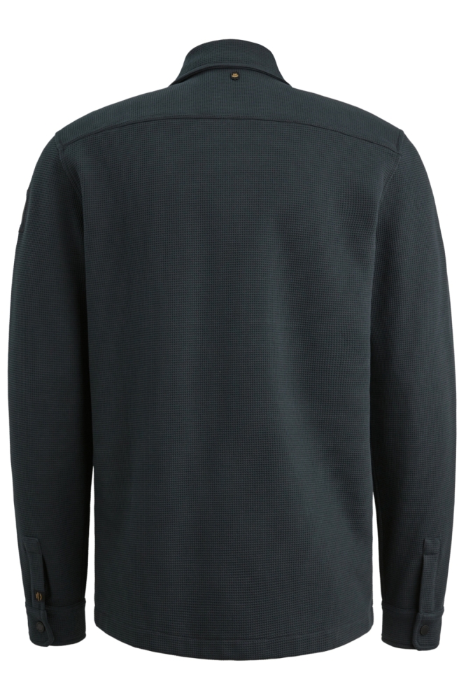 PME legend blauwe heren overhemd | Achteraanzicht