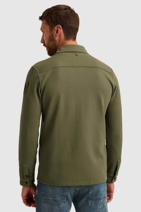 PME legend groene heren overhemd | Model achteraanzicht