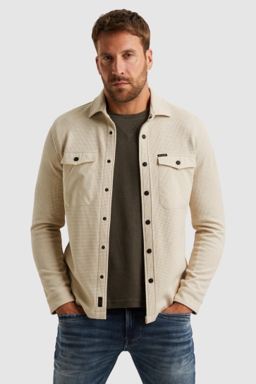 PME legend Overhemd SHIRT JACKET MET WAFELSTRUCTUUR PSI2511246 7013