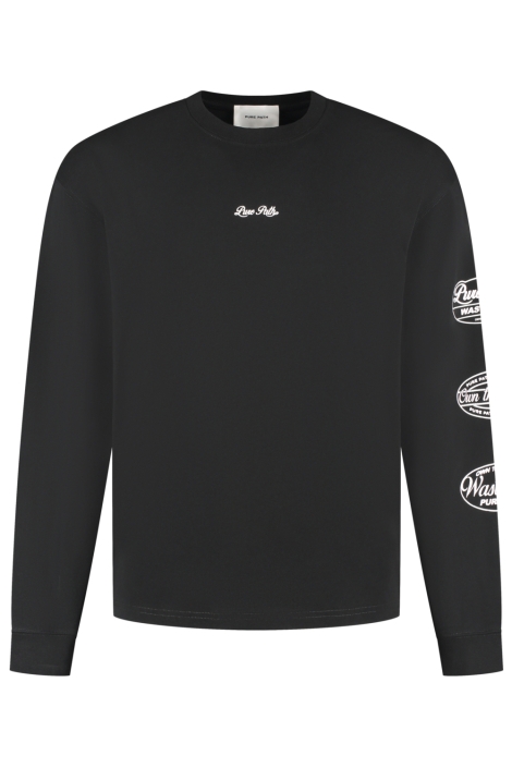 Pure Path zwarte heren t-shirt | Vooraanzicht