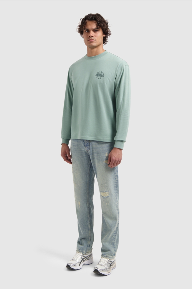 Pure Path groene heren t-shirt | Model