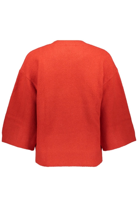 Geisha rode dames trui | Achteraanzicht