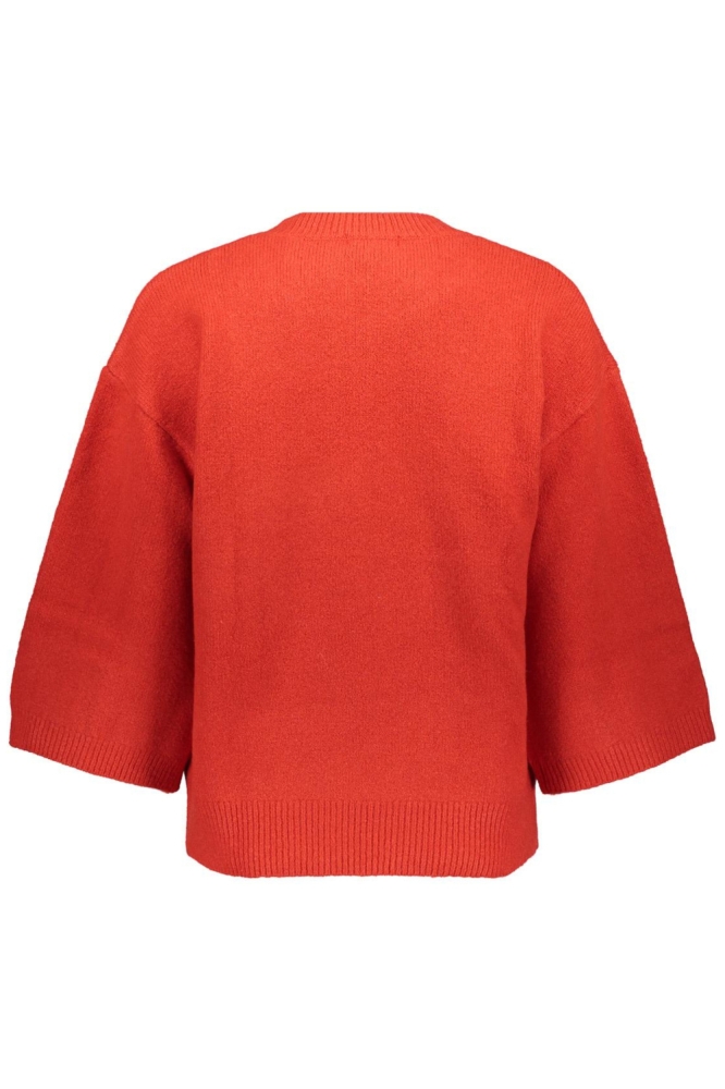 Geisha rode dames trui | Achteraanzicht