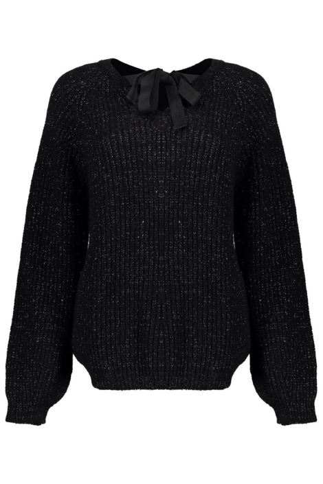 Geisha zwarte dames trui | Achteraanzicht