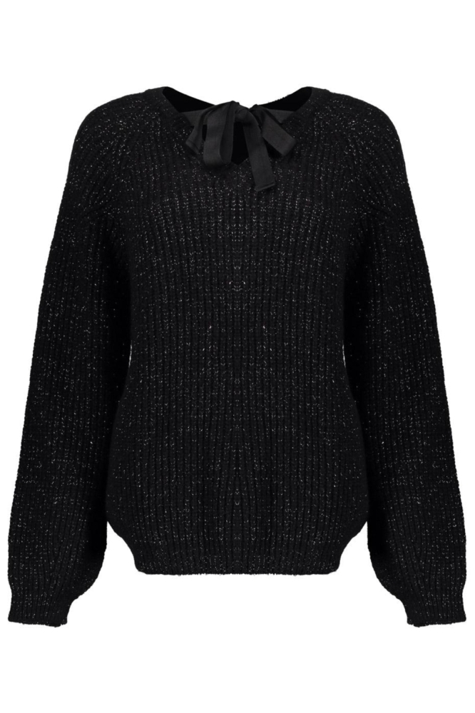 Geisha zwarte dames trui | Achteraanzicht