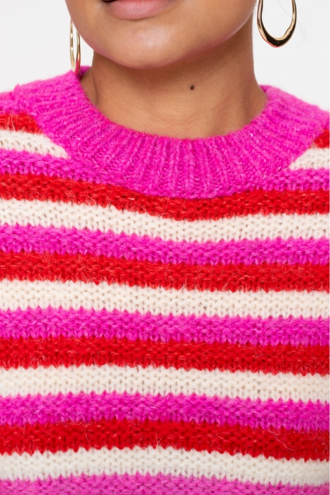 Geisha roze dames trui | Kleurstaal