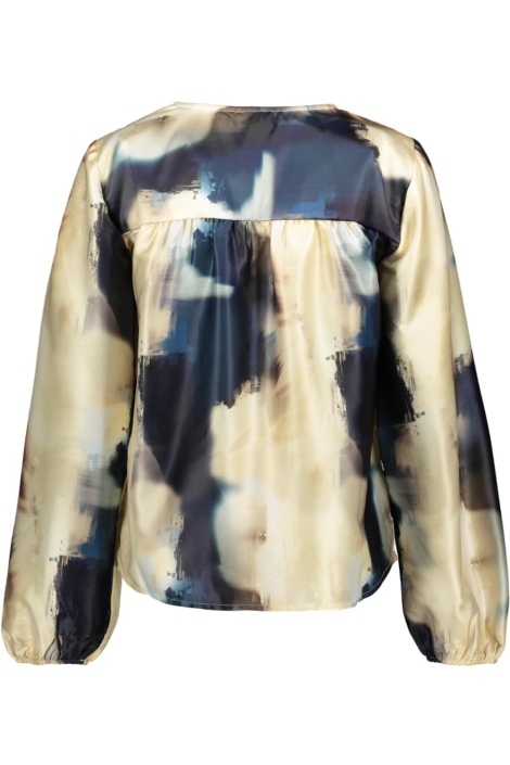 Vila blauwe dames blouse | Achteraanzicht