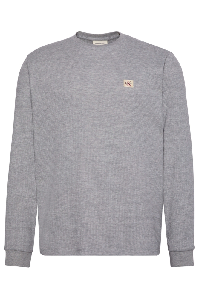 Calvin Klein grijze heren t-shirt | Vooraanzicht