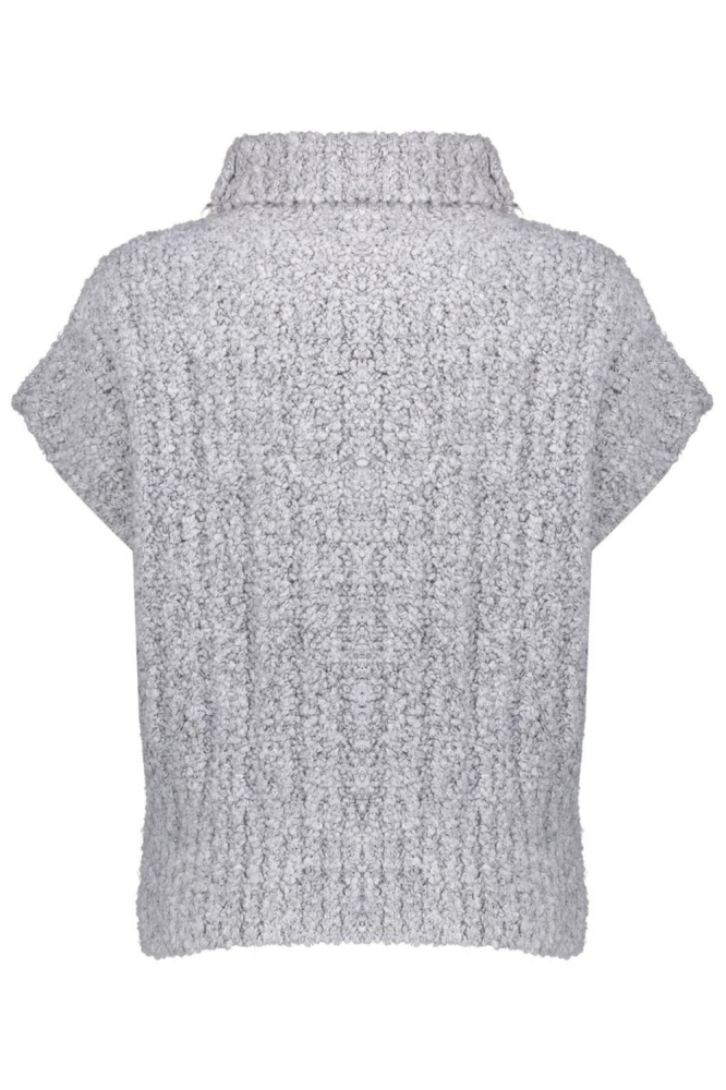 Geisha grijze dames trui | Achteraanzicht