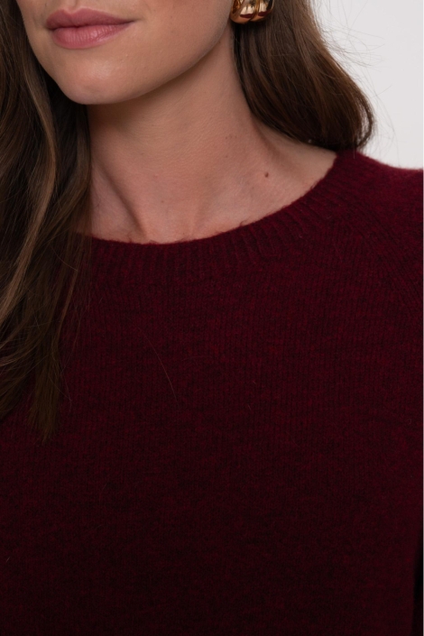 Geisha bordeaux dames trui | Close up
