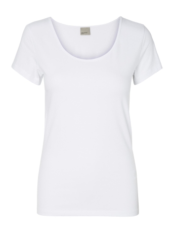 Vero Moda T-shirt VMMAXI MY SS SOFT U-NECK NOOS 10148254 Bright White