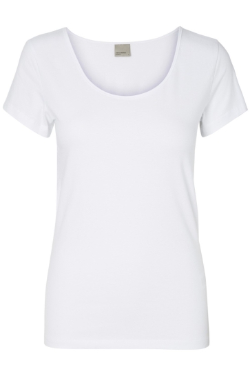 Vero Moda T-shirt VMMAXI MY SS SOFT U-NECK NOOS 10148254 Bright White