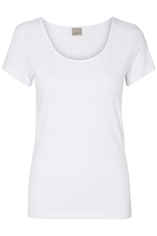 Vero Moda witte dames t-shirt | Vooraanzicht
