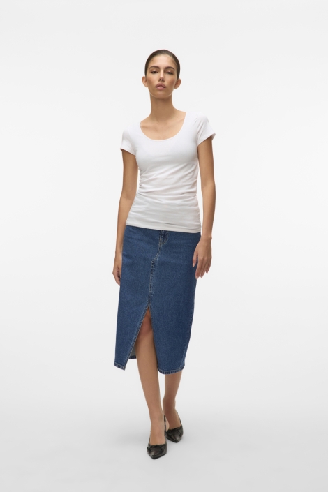 Vero Moda witte dames t-shirt | Model