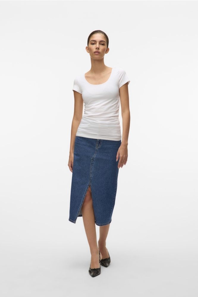 Vero Moda witte dames t-shirt | Model