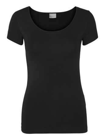 Vero Moda T-shirt VMMAXI MY SS SOFT U-NECK NOOS 10148254 Black