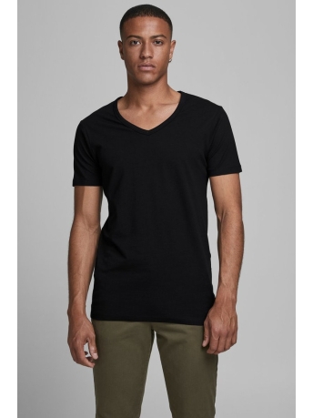 Jack & Jones T-shirt BASIC V-NECK TEE S/S NOOS 12059219 Black