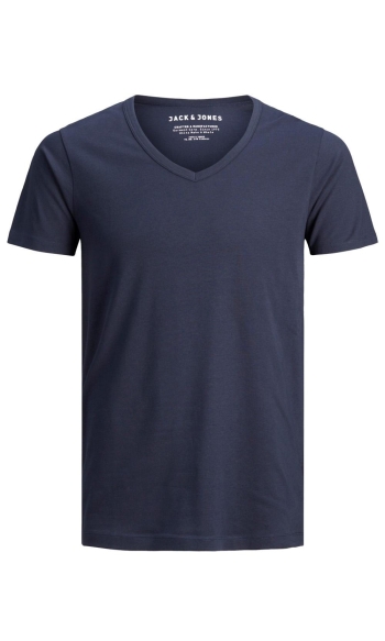 BASIC V-NECK TEE S/S NOOS 12059219 Navy Blue