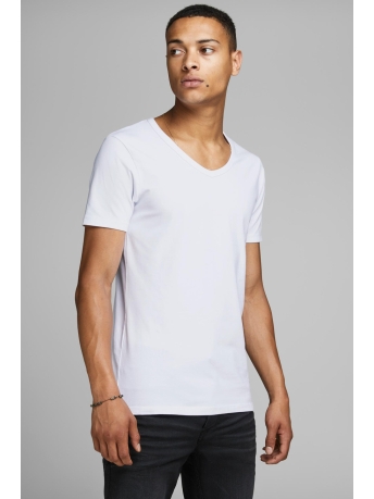 Jack & Jones T-shirt BASIC V-NECK TEE S/S NOOS 12059219 White