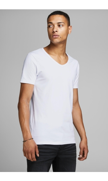 BASIC V-NECK TEE S/S NOOS 12059219 White