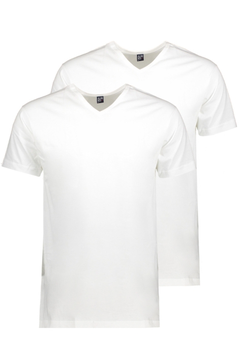 Alan Red witte heren t-shirt | Vooraanzicht