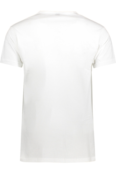 Alan Red witte heren t-shirt | Achteraanzicht