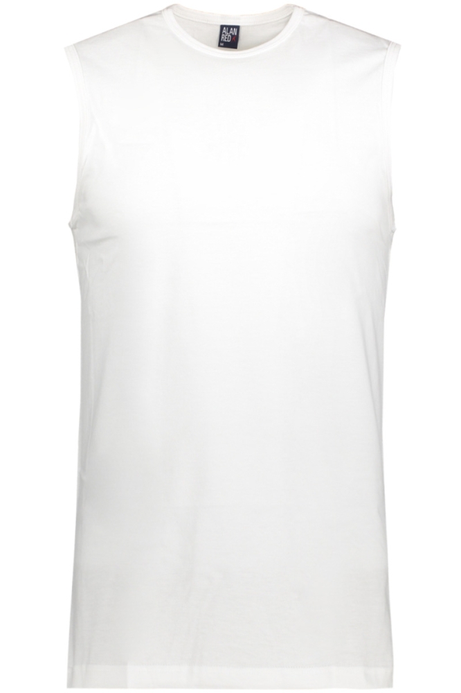 Alan Red witte heren t-shirt | Vooraanzicht