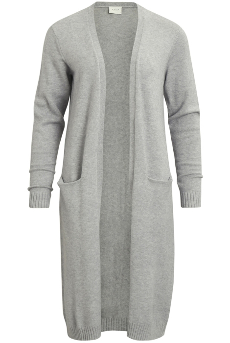 viril long l s knit cardigan noo 14042770 vila vest light grey
