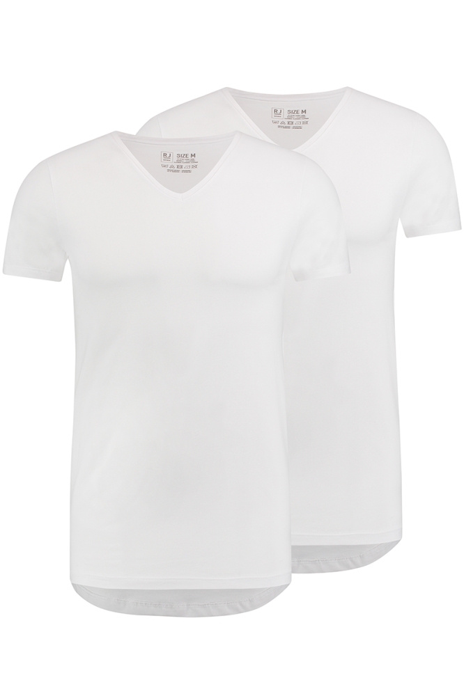 DEN BOSCH V NECK 2PACK WIT