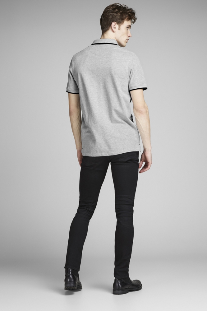 Jack & Jones grijze heren polo | Model
