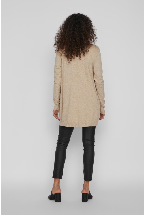viril l s open knit cardigan noos 14044041 vila vest natural melange