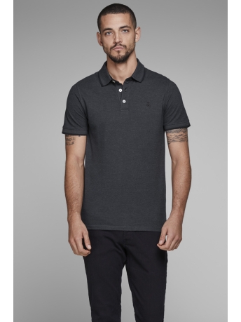 Jack & Jones Polo JJEPAULOS POLO SS NOOS 12136668 Dark Grey Melange/SLIM FIT