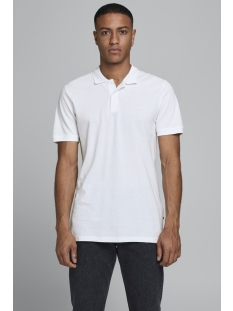 JJEBASIC POLO SS NOOS 12136516 White/SLIM FIT