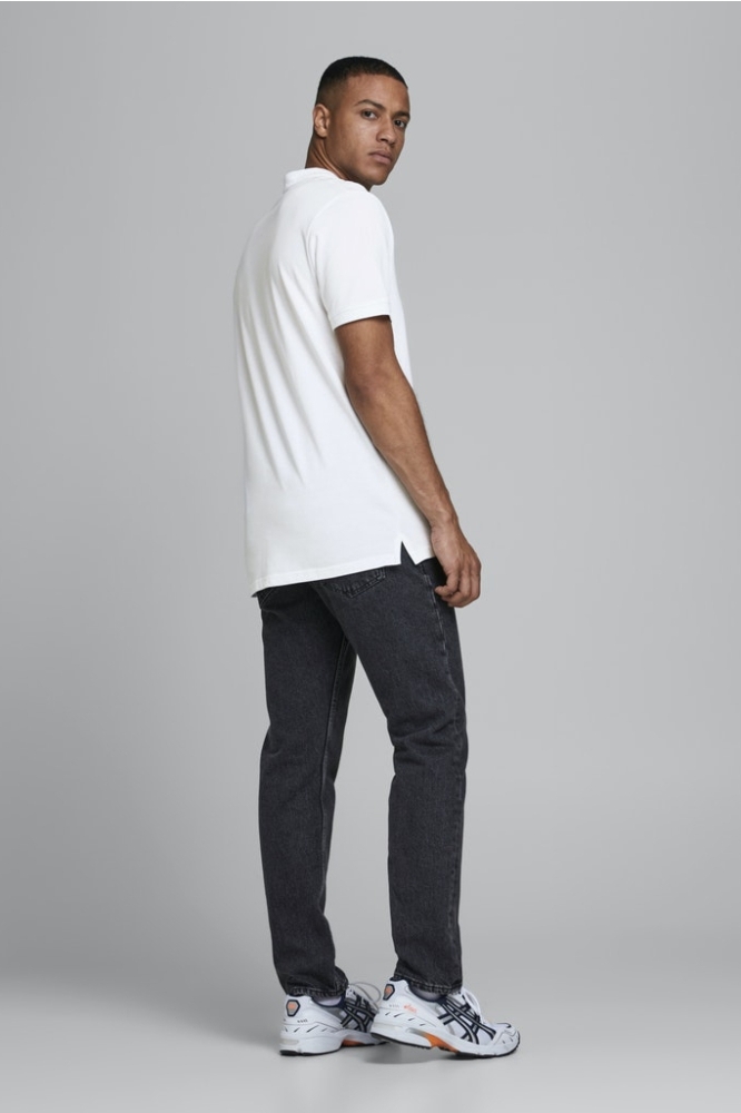 JJEBASIC POLO SS NOOS 12136516 White/SLIM FIT