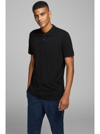 Jack & Jones Polo JJEBASIC POLO SS NOOS 12136516 Black/SLIM FIT