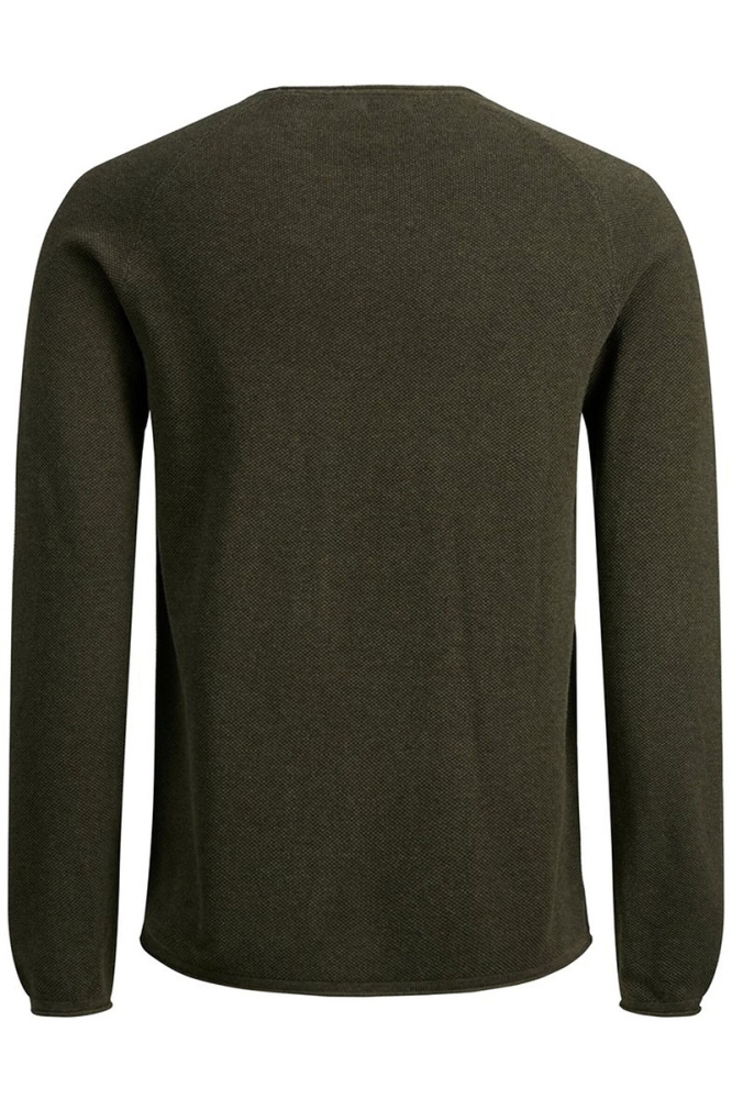 Jack & Jones groene heren trui | Achteraanzicht