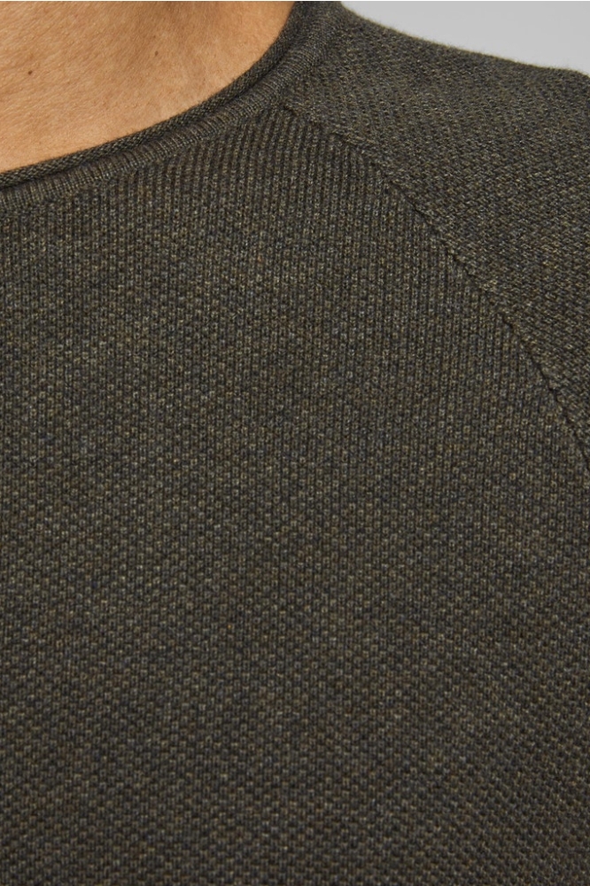 Jack & Jones groene heren trui | Close up