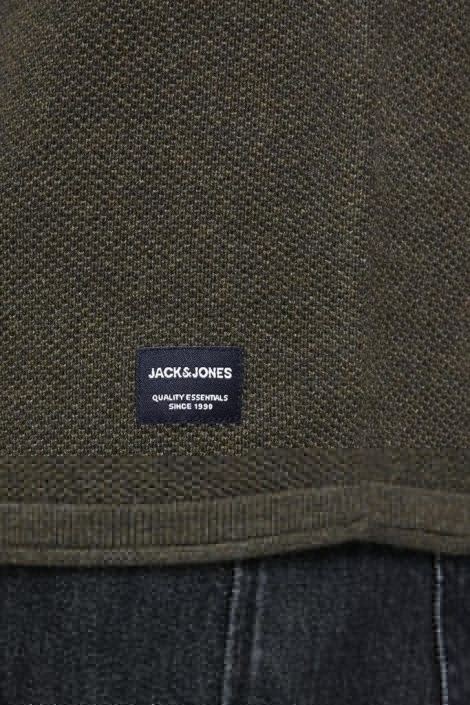Jack & Jones groene heren trui | Close up