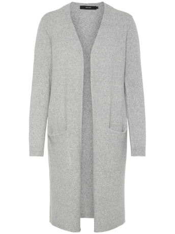 Vero Moda Vest VMDOFFY LS LONG OPEN CARDIGAN NOOS 10215434 Light Grey Melange