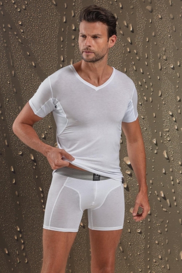 RJ Bodywear T-shirt STOCKHOLM SWEATPROOF WIT