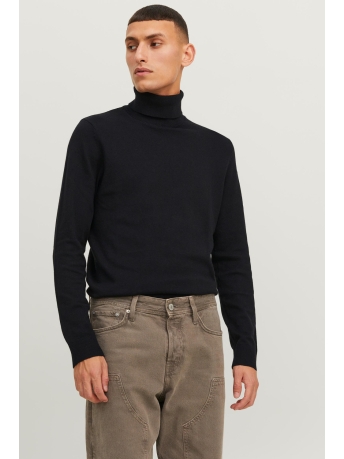 Jack & Jones Trui JJEEMIL KNIT ROLL NECK NOOS 12157417 Black