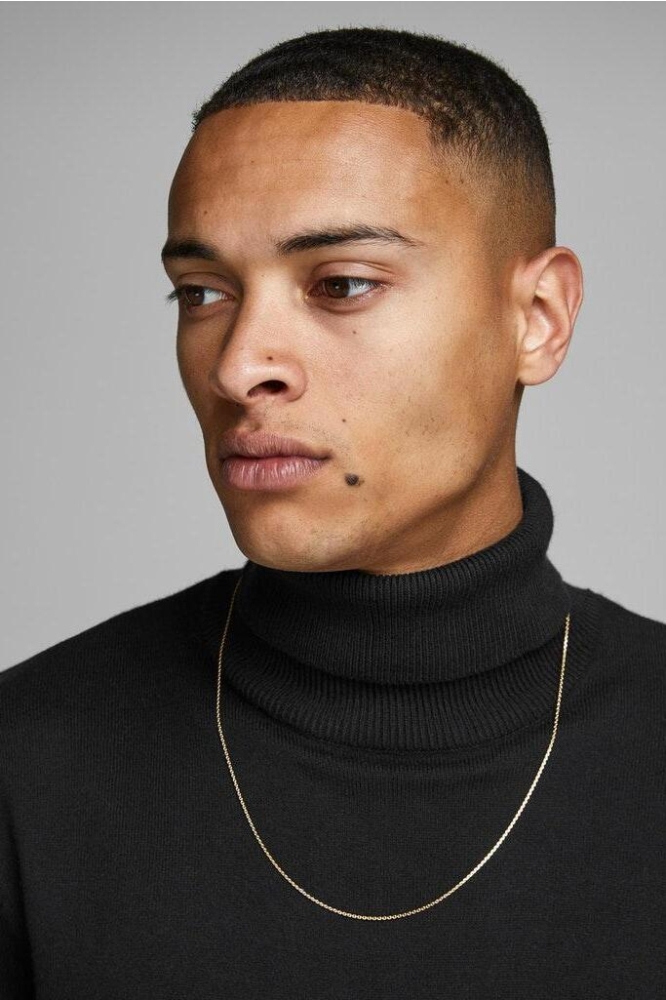 Jack & Jones zwarte heren trui | Close up
