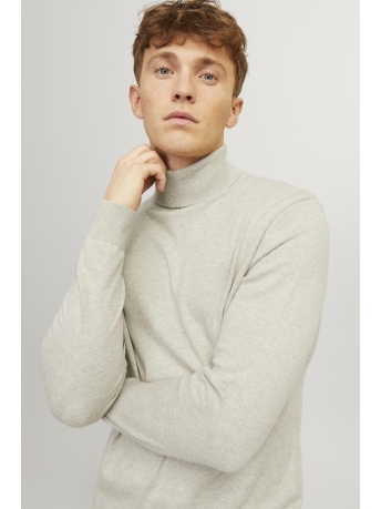 Jack & Jones Trui JJEEMIL KNIT ROLL NECK NOOS 12157417 Oatmeal/MELANGE