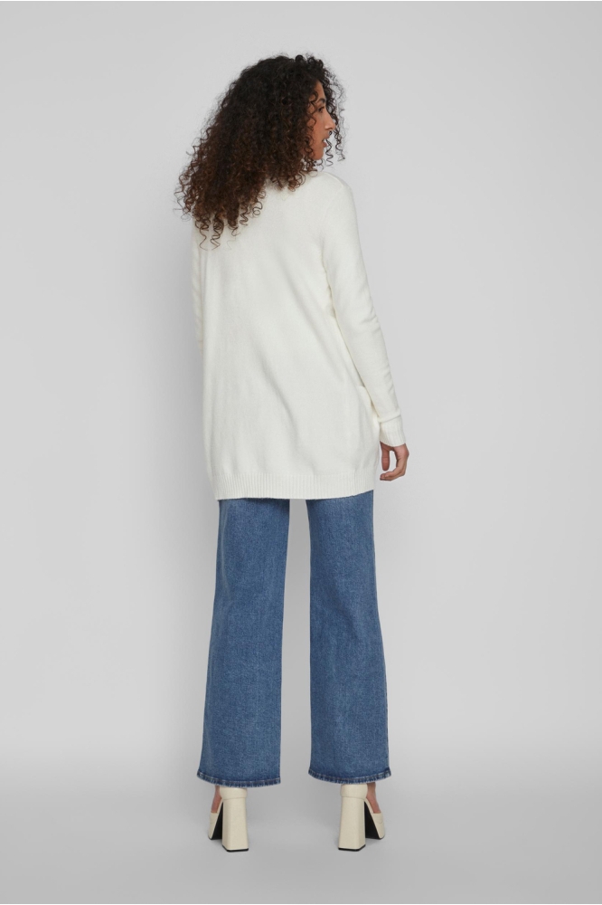 Vila witte dames vest | Model achteraanzicht