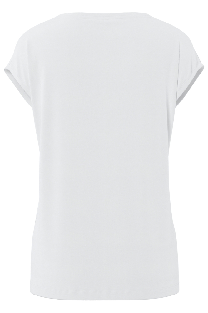 Pieces witte dames t-shirt | Achteraanzicht