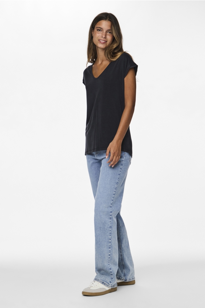 Pieces zwarte dames t-shirt | 