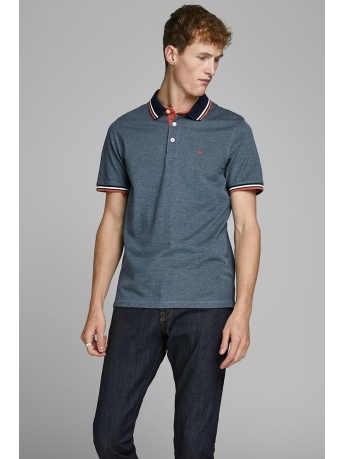 Jack & Jones Polo JJEPAULOS POLO SS NOOS 12136668 Denim Blue/SLIM FIT