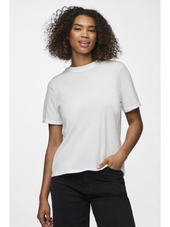 Pieces T-shirt PCRIA SS FOLD UP SOLID TEE NOOS BC 17086970 Bright White